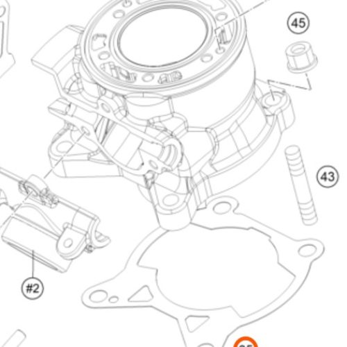 EMPAQUE DE BASE DE CILINDRO 2T 85 SX 20-21
