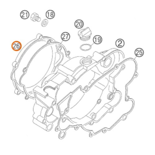TAPA DE EMBRAGUE 85 SX 05-16