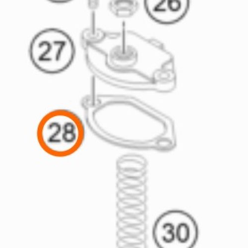 EMPAQUE DE TAPA DE CARBURADOR 85 SX