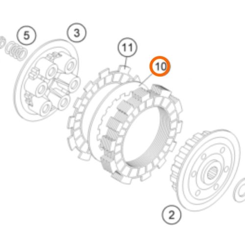 PLATO DE EMBRAGUE 85 SX