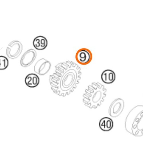 PIÑON DE 6TA 85 SX