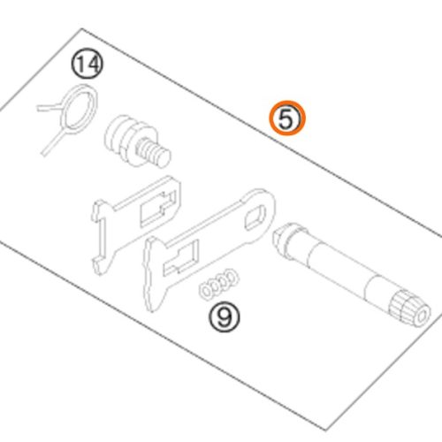 EJE DE CAMBIOS 85 SX