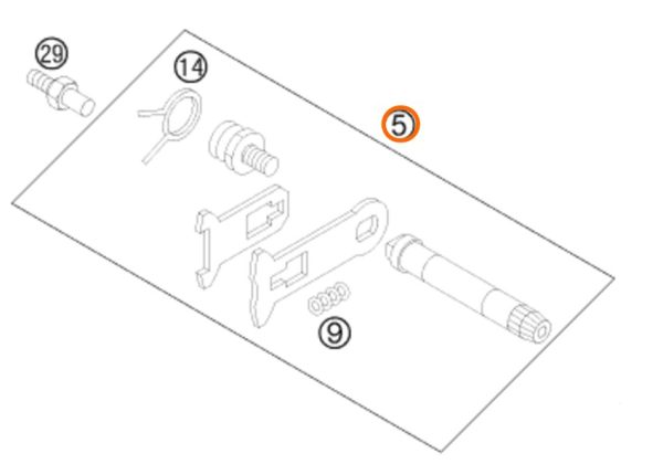 EJE DE CAMBIOS 85 SX