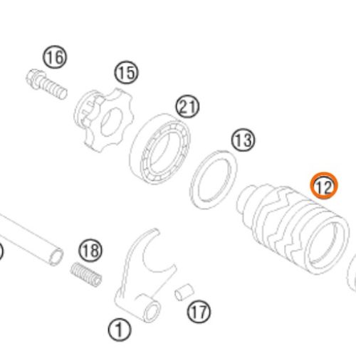 SELECTOR DE CAMBIOS 85 SX