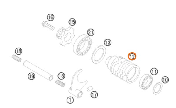 SELECTOR DE CAMBIOS 85 SX