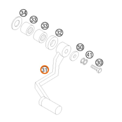 PATA DE CAMBIOS 2T 85 SX 05-15