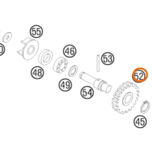 PIÑON DE BOMBA DE AGUA 85 SX