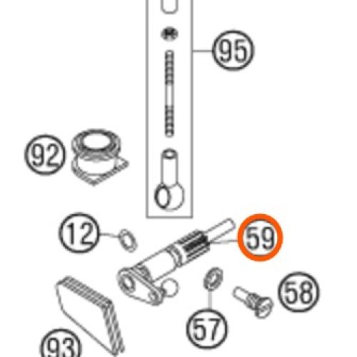 EJE DE VALVULA DE PODER 85 SX