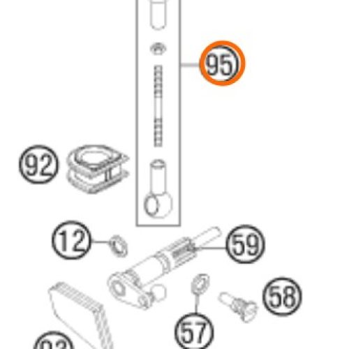 VARILLA DE VALVULA DE PODER 85 SX