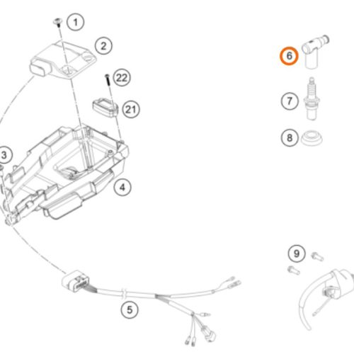 PIPETA DE BUJIA 2T 85-300 SX/EXC/X 02-16