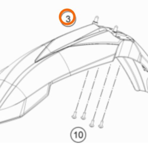 GUARDAFANGO DELANTERO 85 SX 14-16