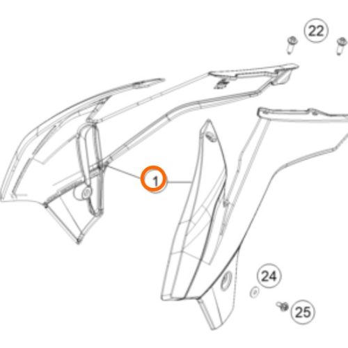 KIT DE SPOILER 85 SX 2016