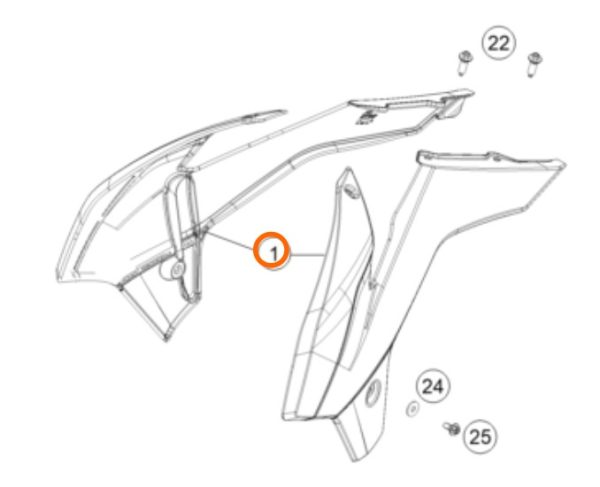 KIT DE SPOILER 85 SX 2016