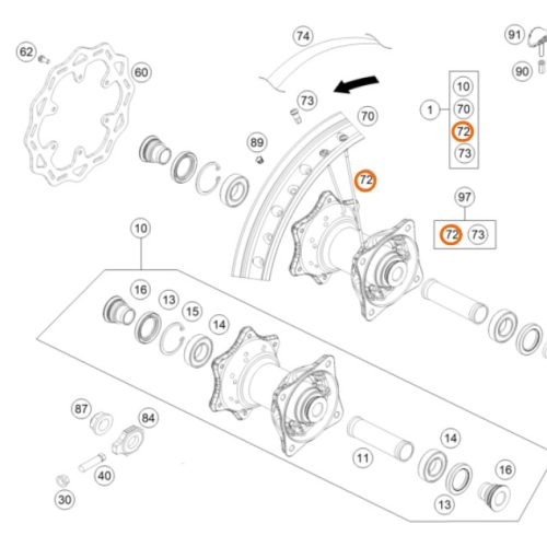 RADIO ARO 16 POSTERIOR 85 SX 18-20