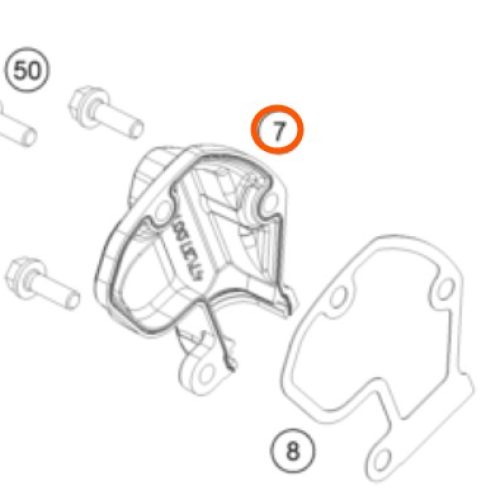 TAPA DE VALVULA DE PODER 85 SX 13-17