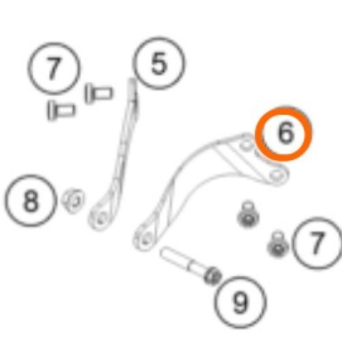 SOPORTE DE MOTOR IZQUIERDO 85 SX 18-22