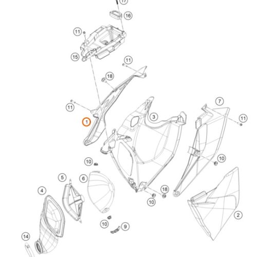 SPOILER DERECHO 85 SX 2018