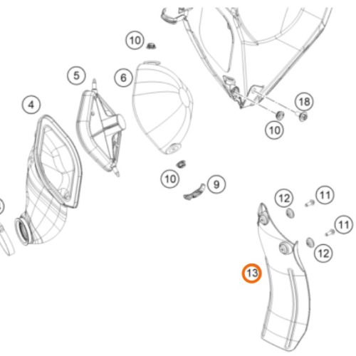 PROTECTOR DE AMORTIGUADOR 85 SX 2018