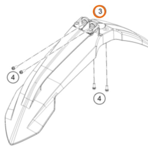 GUARDAFANGO DELANTERO 85 SX 18-20