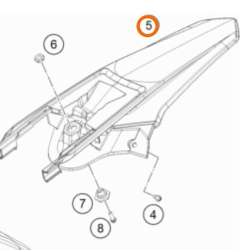 GUARDAFANGO POSTERIOR 85 SX 18-19