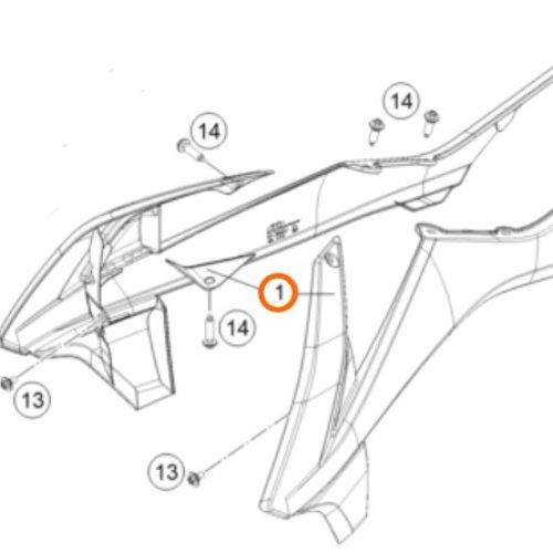 KIT DE SPOILER 85 SX 2019