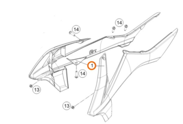 KIT DE SPOILER 85 SX 2019