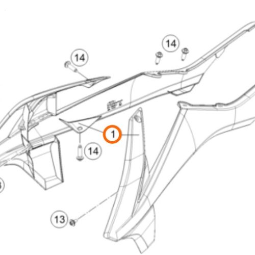 KIT DE SPOILER 85 SX 2020