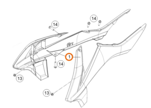 KIT DE SPOILER 85 SX 2020