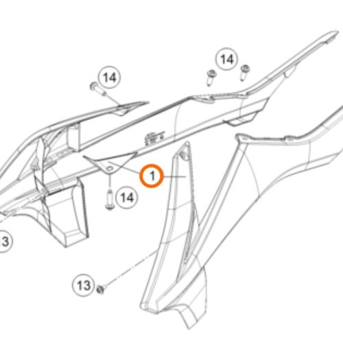 KIT DE SPOILER 85 SX 2018