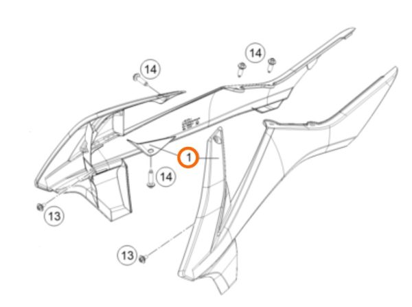 KIT DE SPOILER 85 SX 2018