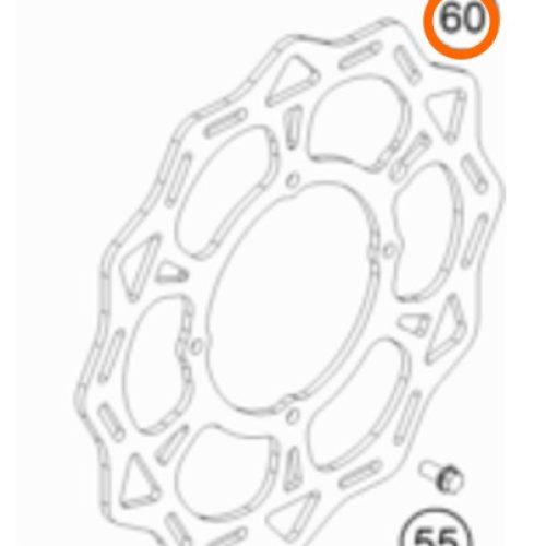 DISCO DE FRENO DEL 85 SX 17-21