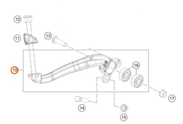 PATA DE FRENO 85 SX 16-23