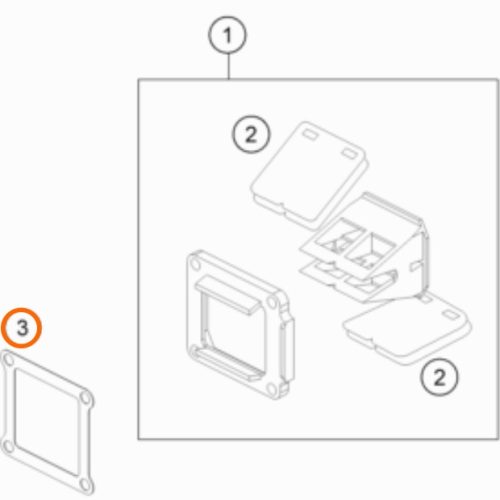 EMPAQUE DE CAJA DE LAMINAS 85 SX 18-21