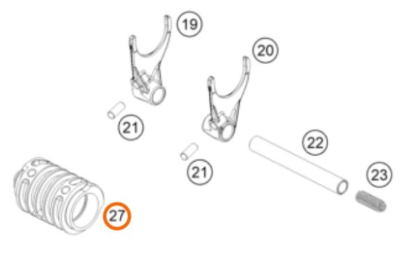 SELECTOR DE CAMBIOS 85 SX 2019