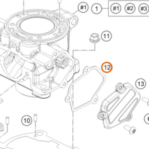 EMPAQUE DE TAPA VALVULA DE PODER  85 SX 18-21