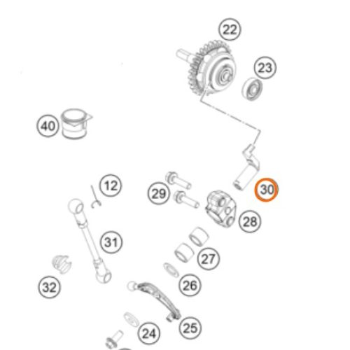 PALANCA DE VALVULA DE PODER 85 SX 18-19