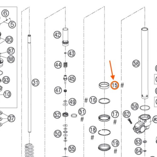 BUJE DE SUSPENCION DELANTERA 48MM