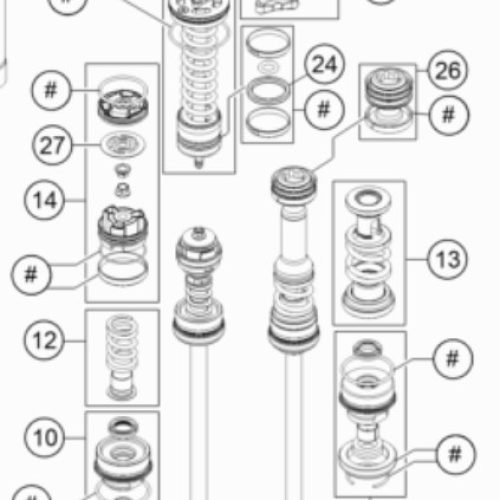 CALIBRADOR DE COMPRESION HORQUILLA