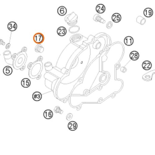 MIRILLA DE ACEITE 65 SX XC/ 125 E-XC SX 94-08