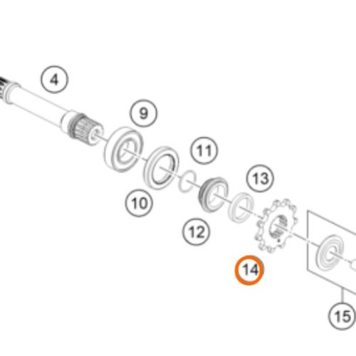 PIÑON MOTRIZ 11T SX/EXC  03-21