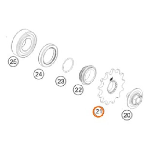 PIÑON MOTRIZ 15T SX/EXC 03-21
