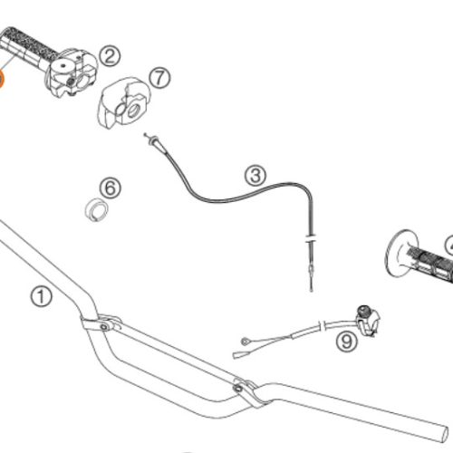 MANUBRIO DE ACELERADOR ADV/DUKE/END