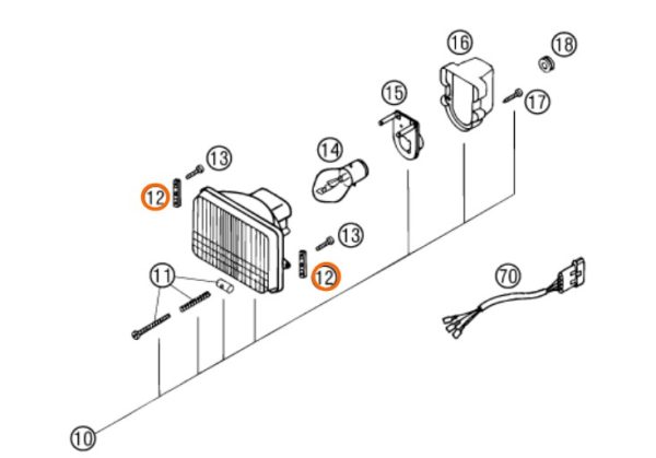 SOPORTE DE FARO PLANO