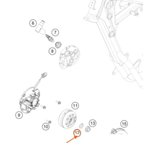 ARANDELA DE ROTOR DE ENCENDIDO 65/85 20-21