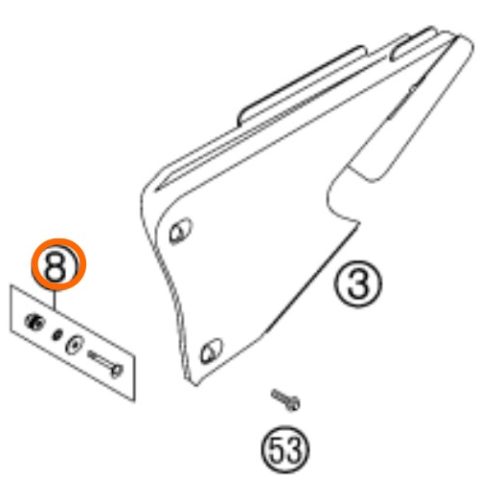 SEGURO DE TAPA DE FILTRO DE AIRE SX/EXC