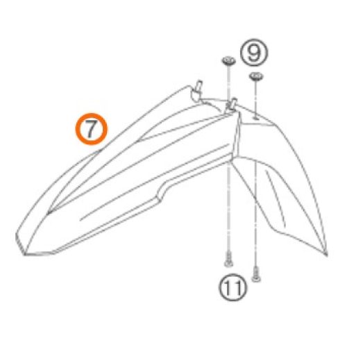 GUARDAFANGO DELANTERO S.MOTO