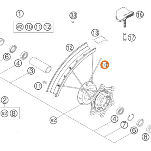 RADIO ARO 21 DELANTERO