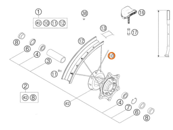 RADIO ARO 21 DELANTERO