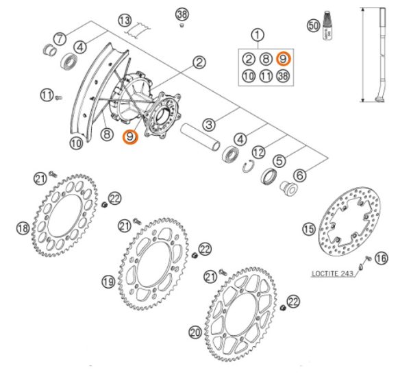 RADIO ARO 18 POSTERIOR