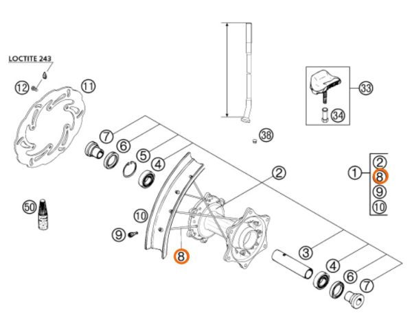 RADIO ARO 19 POSTERIOR SX 01-02